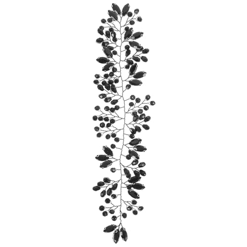 TOVINANNA Kristall Stirnband Dekorationen Brautjungfer Schleier Gefälscht Kleid Hochzeit Blumen Stirnbänder Für Damen Frauen Haarzubehör Strauß Make-up-stirnband Party Strasssteine Black von TOVINANNA
