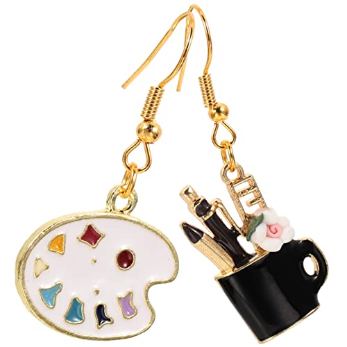 TOVINANNA Künstlerische Pinsel und Palette Ohrringe für Frauen Leichte Hypoallergene Drop Earrings Zubehör für Kunstliebhaber für und Alltag von TOVINANNA