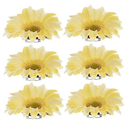 TOVINANNA 12stücke Künstliche Sonnenblumen Haarklammern Dekorative Haarspangen Für Festliche Anlässe Einfach Zu Befestigen Und Für Damen Und Mädchen von TOVINANNA