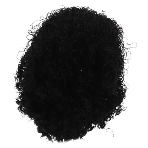 TOVINANNA Kurze Afro Locken Perücke Synthetischen Fasern für Frauen Stylische Realistische Haarperücke für Karneval Kostümpartys Cosplay Komfortabel Vielseitig Einsetzbar von TOVINANNA