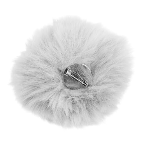 TOVINANNA Kuschelige Pom Pom Brosche mit Kaninchen Dekorative Anstecknadel für Taschen Schals Anzüge Süßes Accessoire Strapazierfähigem Plüsch mit Einzigartigem Design von TOVINANNA
