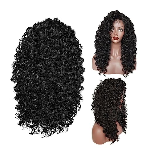 TOVINANNA Front Curly Synthetic Lace Front Wig Für Damen Hitzebeständige Kurze Bob-perücke Mit Wellen Und Locken Für Jeden Anlass Atmungsaktiv Und Komfortabel von TOVINANNA