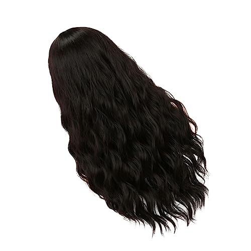 TOVINANNA Parting Curly Wig Für Frauen Realistische Fluffige Haarverlängerung Dunkelbraun Für Partys Cosplay Und Alltag Hitzebeständige von TOVINANNA