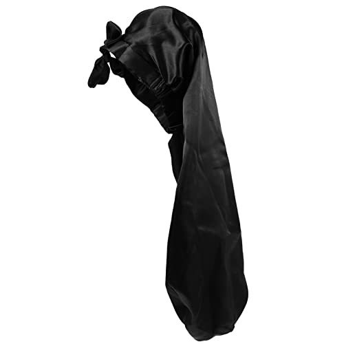 TOVINANNA Lange Schlafmütze Für Frauen Satinhaube Lockiges Haar Dusche Zöpfe Naturhaar Welligem Haar Frizz Vermeiden Kopfgrößen von TOVINANNA