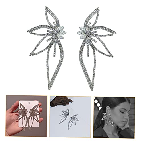 TOVINANNA Leaf Ohrstecker mit Funkelnden Kristallen Statement Ohrringe für Damen Auffälliger Schmuck für Partys und Festivals Langlebiges Material Einzigartiges Design TOVINANNA Leaf Ohrstecker mit Funkelnden Kristallen Statement Ohrringe für Damen Auffälliger Schmuck für Partys und Festivals Langlebiges Material Einzigartiges Design von TOVINANNA