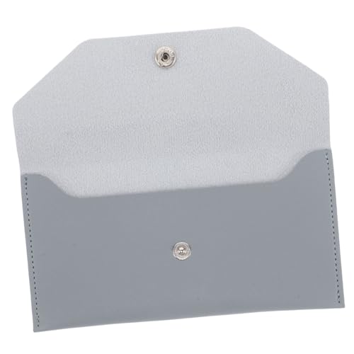 TOVINANNA Ledergeldbörse Brieftasche Mit Geldumschlag Multifunktionale Lange Brieftasche Geldhalter Für Bargeld Bargeldorganisator Geldbörse Brieftasche Geldbrieftasche Pu-Leder Himmelblau von TOVINANNA