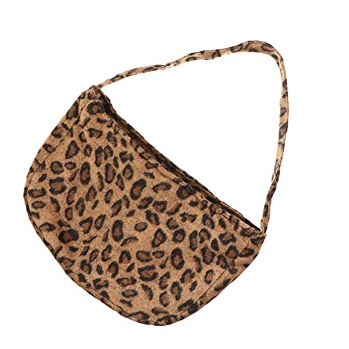 TOVINANNA Leichte Damen Umhängetasche Leopard Muster Armpit Bag Vintage Stil Schultertasche für Alltag und Reisen Modisch und Kompakt von TOVINANNA