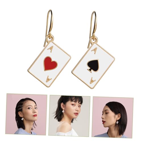 TOVINANNA Leichte Goldbeschichtete Kartenspiel ohrringe Modische Damen Ohrhänger Tropfenform Trendiger Schmuck für Alltag Party Geburtstag Hochzeit Valentinstag Geschenkidee TOVINANNA Leichte Goldbeschichtete Kartenspiel ohrringe Modische Damen Ohrhänger Tropfenform Trendiger Schmuck für Alltag Party Geburtstag Hochzeit Valentinstag Geschenkidee von TOVINANNA