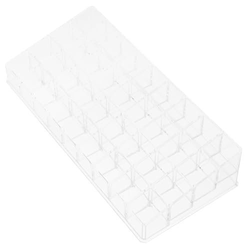 TOVINANNA Lippenstifthalter 36 Fächer Transparent Kosmetik Organizer für Schminktisch und Schlafzimmer Stabiler Lippenstiftständer mit Hoher Kapazität von TOVINANNA