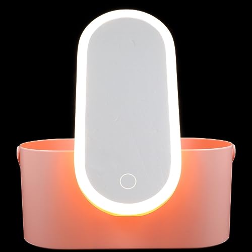 TOVINANNA Make-up-Organizer Mit -Spiegel Schreibtisch-aufbewahrungsbox Tragbarer Kosmetikkoffer von TOVINANNA