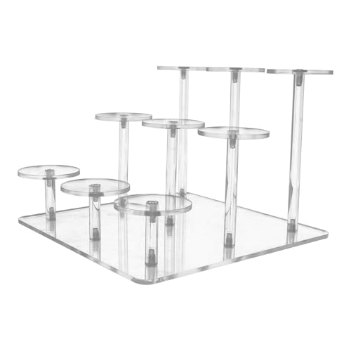 TOVINANNA Aufbewahrungsregal Für Kosmetik Desktop-make-up-organizer Aus Acryl Kosmetik-aufbewahrungsregal Mit Gittern Desktop-parfüm-display-rack Transparente Farbe Für Mehr Ordnung Dem Schm von TOVINANNA