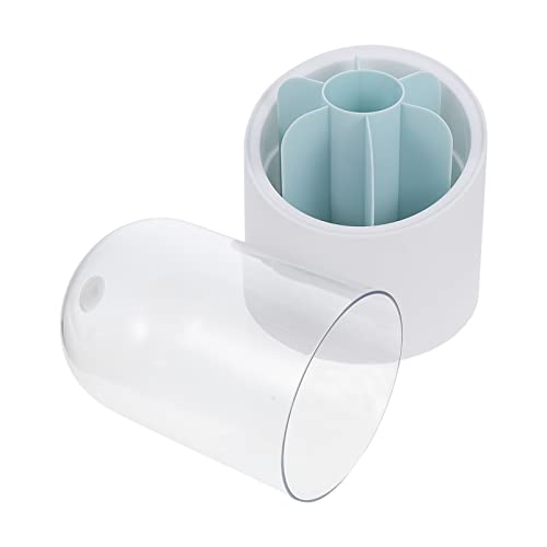 TOVINANNA Make-up-pinselbox Aus Hochwertigem Material Pinselhalter Mit Deckel Wasserdichte Kosmetikpinselbox Aufbewahrungsbox Für Kosmetikpinsel Praktischer Organizer Für Schreibtisch von TOVINANNA