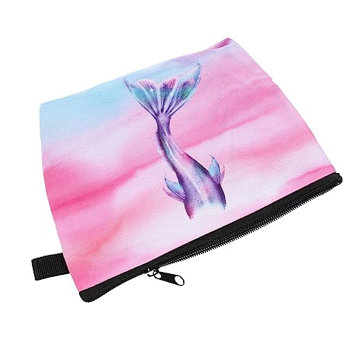 TOVINANNA Meerjungfrau-Kosmetiktasche Snack-Tasche Reiseetui Für Make-up-Pinsel Reiseutensilien Für Damen Make-up-Taschen-Organizer Tasche Reisen Kulturbeutel Polyester Colorful von TOVINANNA