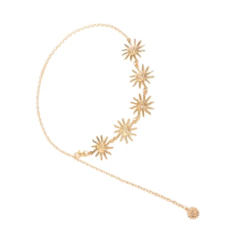 TOVINANNA Taillenkette Aus Metall Mit Sonnenmuster Für Damen Bauchgürtel Taillenketten-gürtel Körperkette Passend Zu Badebekleidung Bikinis Und Zubehör von TOVINANNA