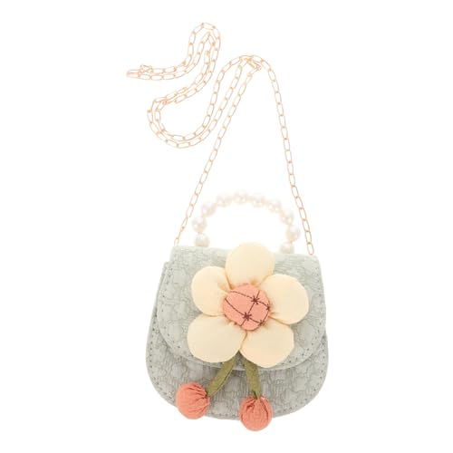 TOVINANNA Mini Umhängetasche für Mädchen Süße Blumenbörse Vielseitige Schulter und Crossbody Tasche mit Perlenschmuck für Geldbörse oder Handtasche von TOVINANNA