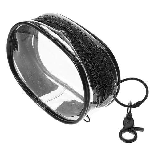 TOVINANNA Mini Zipper Schlüsselanhänger Geldbörse Kleine Münztasche für Damen Tragbare PVC Aufbewahrungstasche mit Haken und Langlebig für Reisen und Täglichen Gebrauch von TOVINANNA