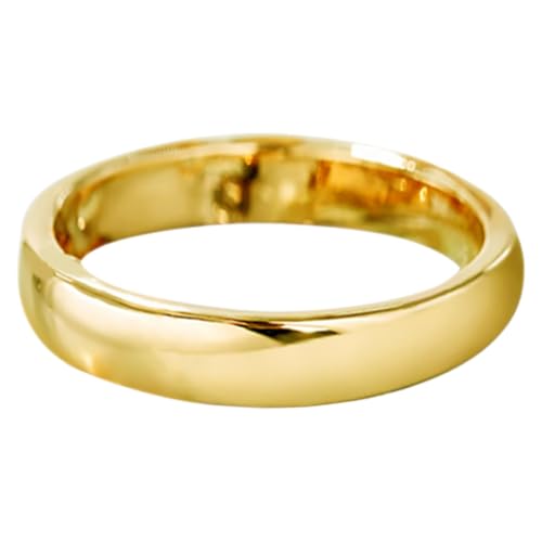 TOVINANNA Minimalistischer Damenring Tungsten Goldfarbener Finger Ring für Modebewusste für Verschiedene Anlässe Leicht und Hautfreundlich von TOVINANNA