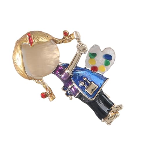 TOVINANNA Modische Kleine Mädchen Brosche aus Langlebiger Legierung Emaille lapel Pin für Kleidung Hüte und Anzug Einfach zu Befestigen Stilvolles Geschenk für Mädchen und Frauen von TOVINANNA