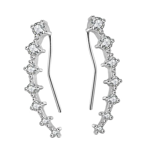 TOVINANNA Modische Ohrstecker Ohrclips mit Zirkonia Eleganter Ohrschmuck für Damen und Mädchen Langlebig Angenehm zu Geburtstag Valentinstag Muttertag und Besonderen Anlässen von TOVINANNA