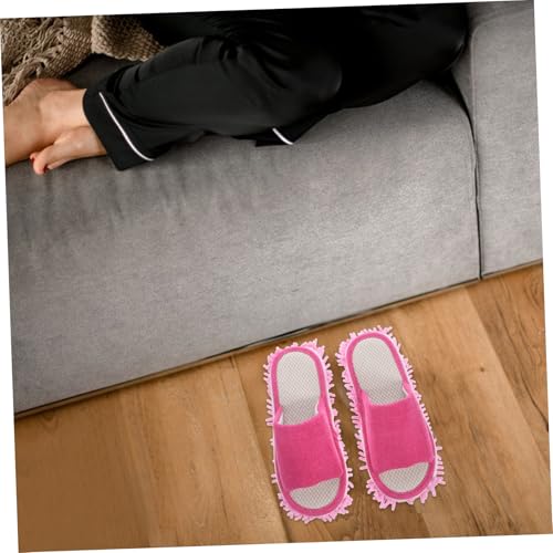 TOVINANNA Mop Slippers für Frauen mit Waschbarer Abnehmbarer Sohle Atmungsaktive Indoor Reinigungsschuh Wiederverwendbare Hausschuhe für Bodenreinigung Bequem und Praktisch Rosa TOVINANNA Mop Slippers für Frauen mit Waschbarer Abnehmbarer Sohle Atmungsaktive Indoor Reinigungsschuh Wiederverwendbare Hausschuhe für Bodenreinigung Bequem und Praktisch Rosa von TOVINANNA