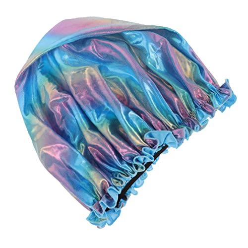 TOVINANNA Nachtmütze Aus -spitze Duschhaube Für Jumbo-duschhaube Schwimmen Hängend Badekappe Dusche Hängen Mädchen Hut Babys Große Duschhaube Schwamm Blue Polyester von TOVINANNA