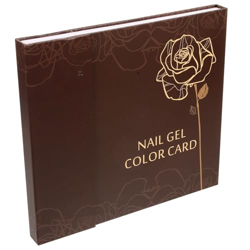 TOVINANNA Nagellack Farbkarte Display Buch Nagelkunst Farbmuster für Maniküre und Pediküre Plätze für Nagelspitzen für Nagelstudios und DIY Nailart von TOVINANNA