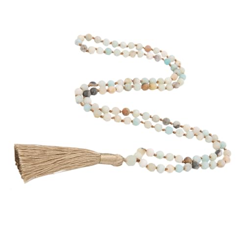 TOVINANNA Natürliche Stein perlenkette Handgeknüpfte Halbedelstein perlen Halskette Damen Schmuck Vielseitiger Anhänger Langlebig Komfortabel TOVINANNA Natürliche Stein perlenkette Handgeknüpfte Halbedelstein perlen Halskette Damen Schmuck Vielseitiger Anhänger Langlebig Komfortabel von TOVINANNA