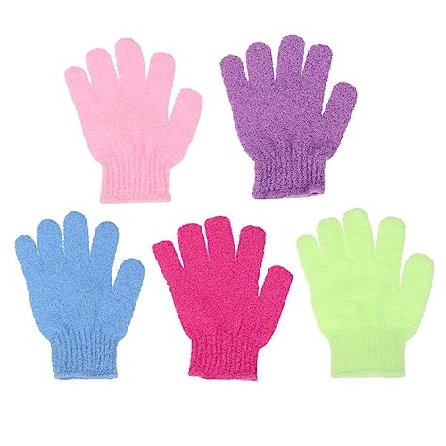 TOVINANNA Nylon-badehandschuhe 30 Stück Zufällige Farben Peeling-handtücher für Die Dusche Rücken von TOVINANNA