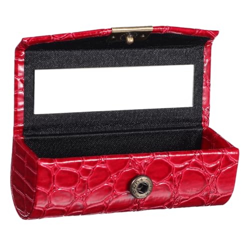 TOVINANNA Lippenstiftetui Mit Spiegel Kleiner Lippenstifthalter Für Handtasche Aufbewahrungsetui Für Damen Vielseitig Als Lipgloss-Organizer Oder Lippenbalsam-etui Nutzbar von TOVINANNA
