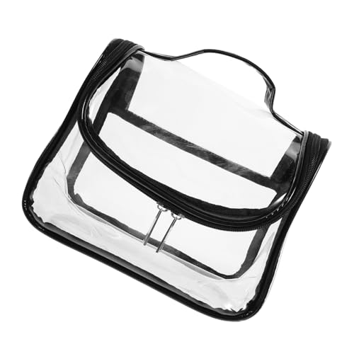TOVINANNA Tragbare Kosmetiktasche Aus Transparentem PVC-Material Große Reise-Make-up-Tasche Mit Reißverschluss Make-up-Organizer-Tasche Für Damen Schminktasche Zum Einfachen Tragen Und Zugri von TOVINANNA