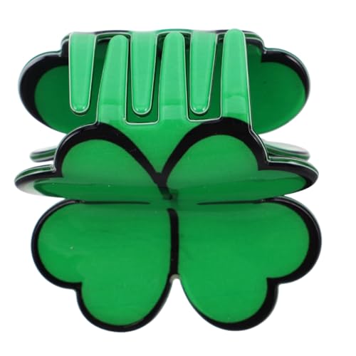 TOVINANNA Patrick's Day Haarspange Mit Vierblättrigem Kleeblatt Haaraccessoires Für Und Mädchen Zubehör Für Irische Feiern Und Partys von TOVINANNA
