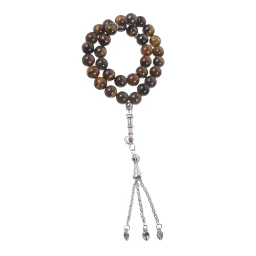 TOVINANNA Perlen Rosary Armband aus Natürlichem Drachen-muster Achat Gebetsperlen für Damen und Herren Modisches Zartes Schmuckstück für Alltag und Besondere Anlässe von TOVINANNA