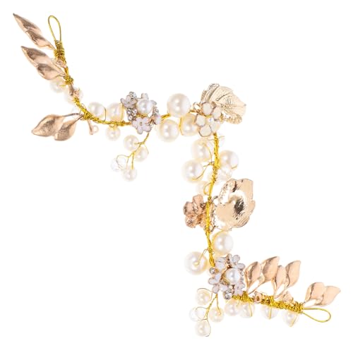 TOVINANNA Hochzeit Haarschmuck Für Braut Goldene Handgefertigte Perlen-stirnband Elegantes Braut-accessoire Für Hochzeitskleid Und Festliche Anlässe TOVINANNA Hochzeit Haarschmuck Für Braut Goldene Handgefertigte Perlen-stirnband Elegantes Braut-accessoire Für Hochzeitskleid Und Festliche Anlässe von TOVINANNA