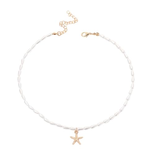 TOVINANNA Perlenhalskette mit Sternenmotiv für Frauen Handgefertigtes Schmuckstück als für Besondere Anlässe Wie Hochzeit oder Geburtstag Hautfreundlich TOVINANNA Perlenhalskette mit Sternenmotiv für Frauen Handgefertigtes Schmuckstück als für Besondere Anlässe Wie Hochzeit oder Geburtstag Hautfreundlich von TOVINANNA