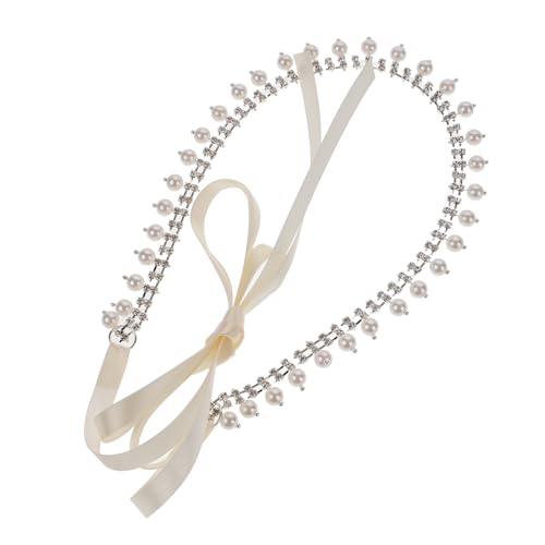 TOVINANNA Perlenkette für Damen Verstellbare Wasserkette mit Strass und Imitationsperlen Bauchketten Schmuck für Besondere Anlässe und Tiefsitze zur Verschönerung Ihrer von TOVINANNA