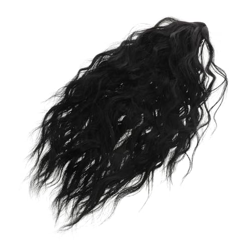 TOVINANNA Schwarze Frauen Pferdeschwanzverlängerung Lockiger Pferdeschwanz Haarverlängerung Pferdeschwanzperücke Echthaar Einfach Zu Verwendender Clip von TOVINANNA