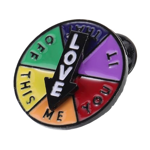 TOVINANNA Drehteller-brosche Mit Drehbarem Metallpfeil Kreativer Anstecknadel Für Damen Süße Broschennadel Für Kleidung Tasche Oder Rucksack von TOVINANNA