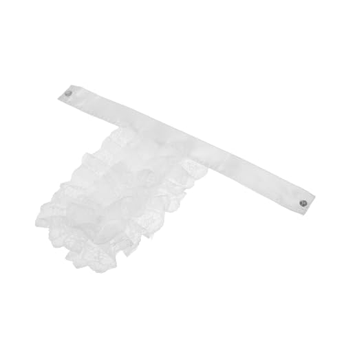 TOVINANNA Plisseekragen Aus Spitze Clown-kragen Gefälschte Falsches Viktorianischer Schmuck Spitzenhalskette Für Rüschenhalskragen Clown- Polyester Weiß von TOVINANNA