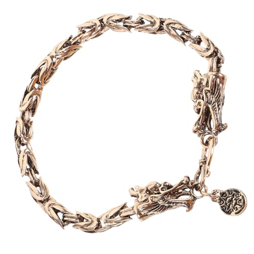 TOVINANNA Chinesisches Drachenjahr Armband für Herren Modisches Metallarmband mit Drachenkopf Design Langlebig und Accessoire für Chinesische Neujahr von TOVINANNA