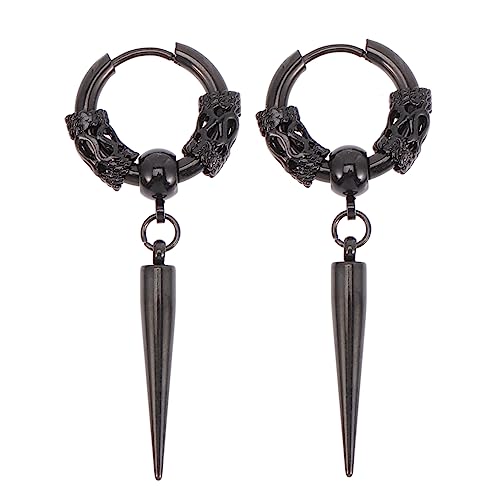 TOVINANNA Spike-ohrringe Für Männer Hängende Punk-ohrringe Baumelnde Aus Legierung Für Festival Und Alltag von TOVINANNA