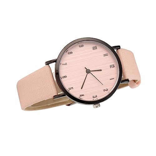 TOVINANNA Quartz Uhr schlank für Damenuhren Frauen beobachten Frauen Uhren edelstahlschale damenarmbanduhren Armbanduhr Herren tischband Stilvolle Uhr Armbanduhr Leder Rosa von TOVINANNA