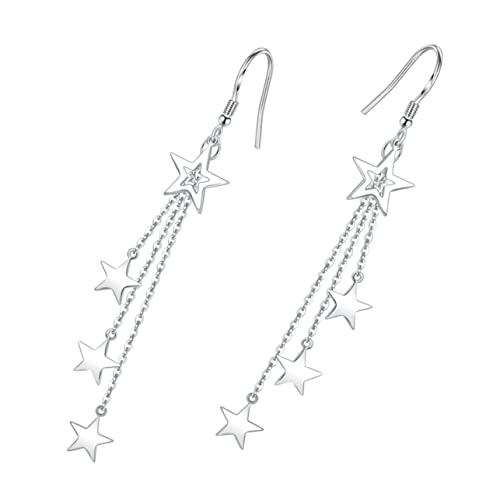TOVINANNA Quastenohrringe mit Stern Design für Frauen Leichte Langlebige Damenohrringe Perfektes für Weihnachten und Geburtstage Passend zu Verschiedenen Outfits und Frisuren von TOVINANNA