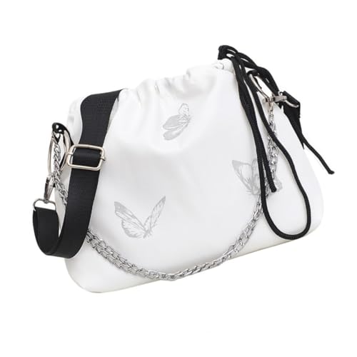 TOVINANNA Reflektierende Umhängetasche Schultertasche für Damen Langlebig und für Alltag und Besondere Anlässe Elegantem Weiß TOVINANNA Reflektierende Umhängetasche Schultertasche für Damen Langlebig und für Alltag und Besondere Anlässe Elegantem Weiß von TOVINANNA