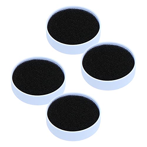 TOVINANNA Reinigungsbox für Make-up-pinsel 4 Stück Schwammpads Pinselschwamm Wäscher für Lidschatten Rouge Effizient Wiederverwendbar von TOVINANNA