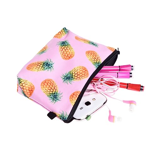 TOVINANNA Kosmetiktasche Mit Ananas-Print Tragbare Reise-Kosmetiktasche Organizer Für Damen Und Mädchen Outdoor- Kosmetikbeutel Für Reisen Und Urlaub von TOVINANNA
