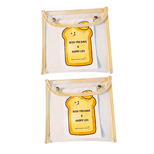 TOVINANNA 2stücke Make-up-Tasche Mit Druckknopfverschluss wasserdichte Kosmetiktasche Transparente Aufbewahrungstasche Tragbar Für Reisen Und Camping Praktische Lagerung Für Damen von TOVINANNA