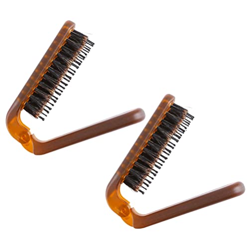 TOVINANNA Reise-haarbürsten-kamm 2-teiliges Set Haarbürste Für Männer Und Frauen Tragbarer Klappkamm Für Glatte Locken von TOVINANNA