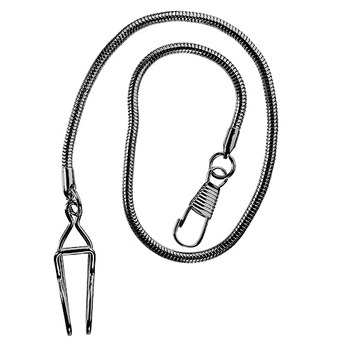 TOVINANNA Retro Taschenuhrkette Legierung Clip Taschenuhrkette für Herren Lange Metallkette Uhrenzubehör für Anzugwesten und Freizeitoutfits von TOVINANNA