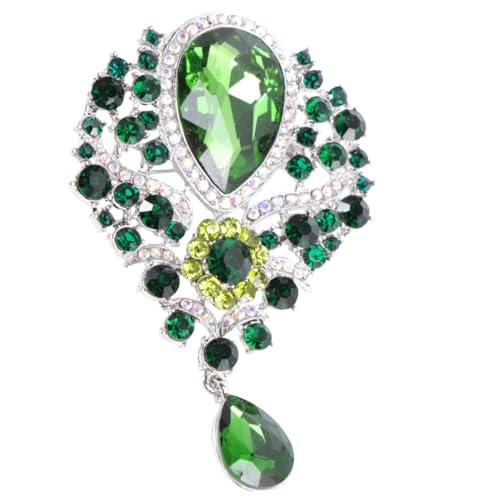TOVINANNA Rhinestone Brosche Legierung mit Akzenten Hängend und Dekorativ für Kleidung Schals und Taschen Glänzendes Design B von TOVINANNA