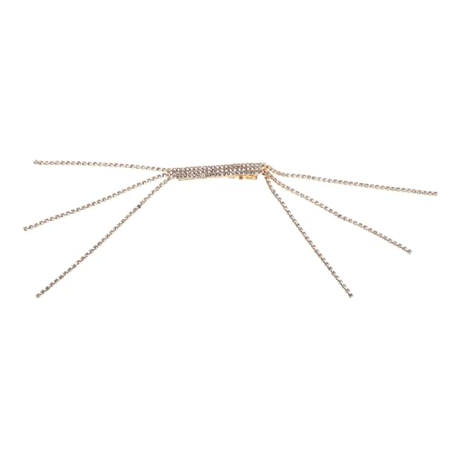 TOVINANNA Rhinestone Brosche mit Quasten Kette Vintage Anstecknadel für Herren Damen Vielseitiges Accessoire für Kleidung Schals Ties für Besondere Anlässe von TOVINANNA